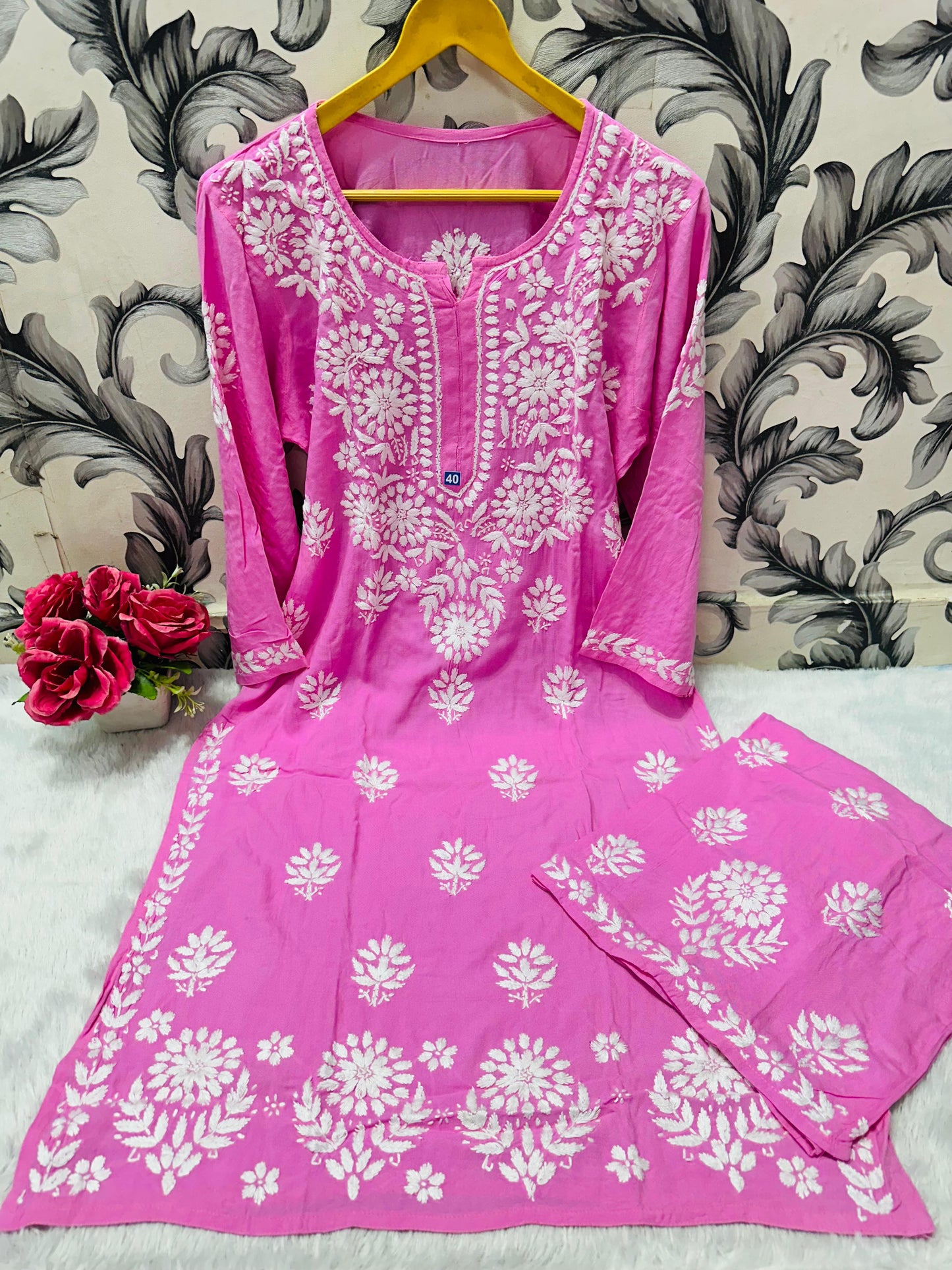Rayon Kurti Plazo set