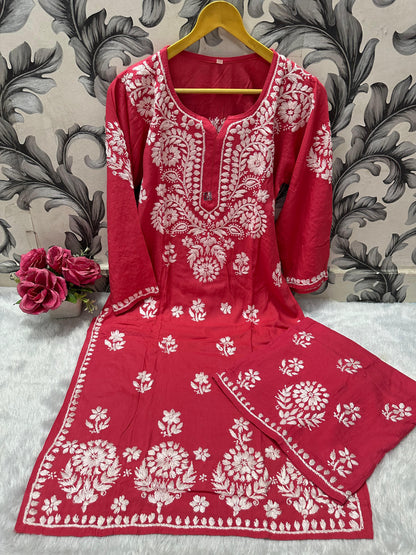 Rayon Kurti Plazo set