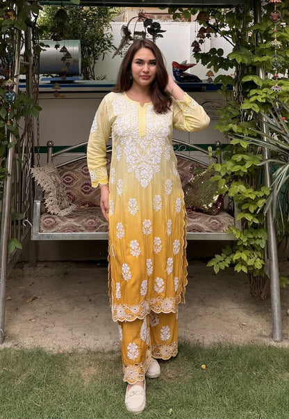 Muslin Kurti Plazo set