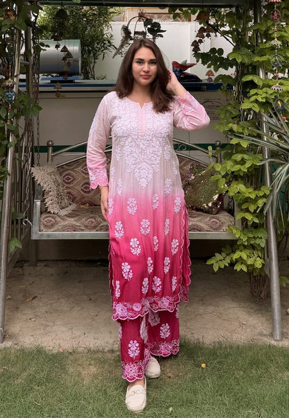 Muslin Kurti Plazo set
