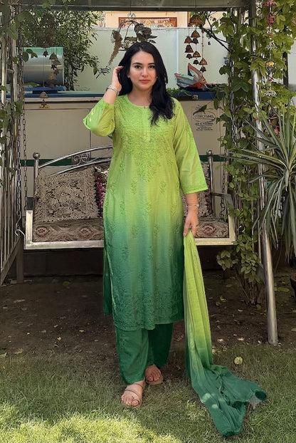 Chanderi Plazo Set