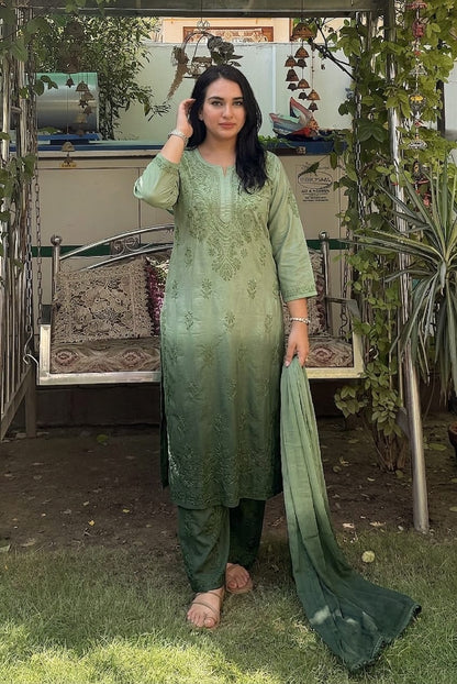 Chanderi Plazo Set