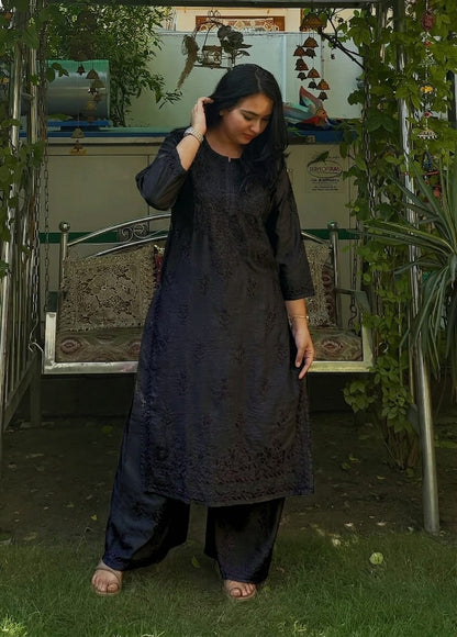 Chanderi Plazo Set