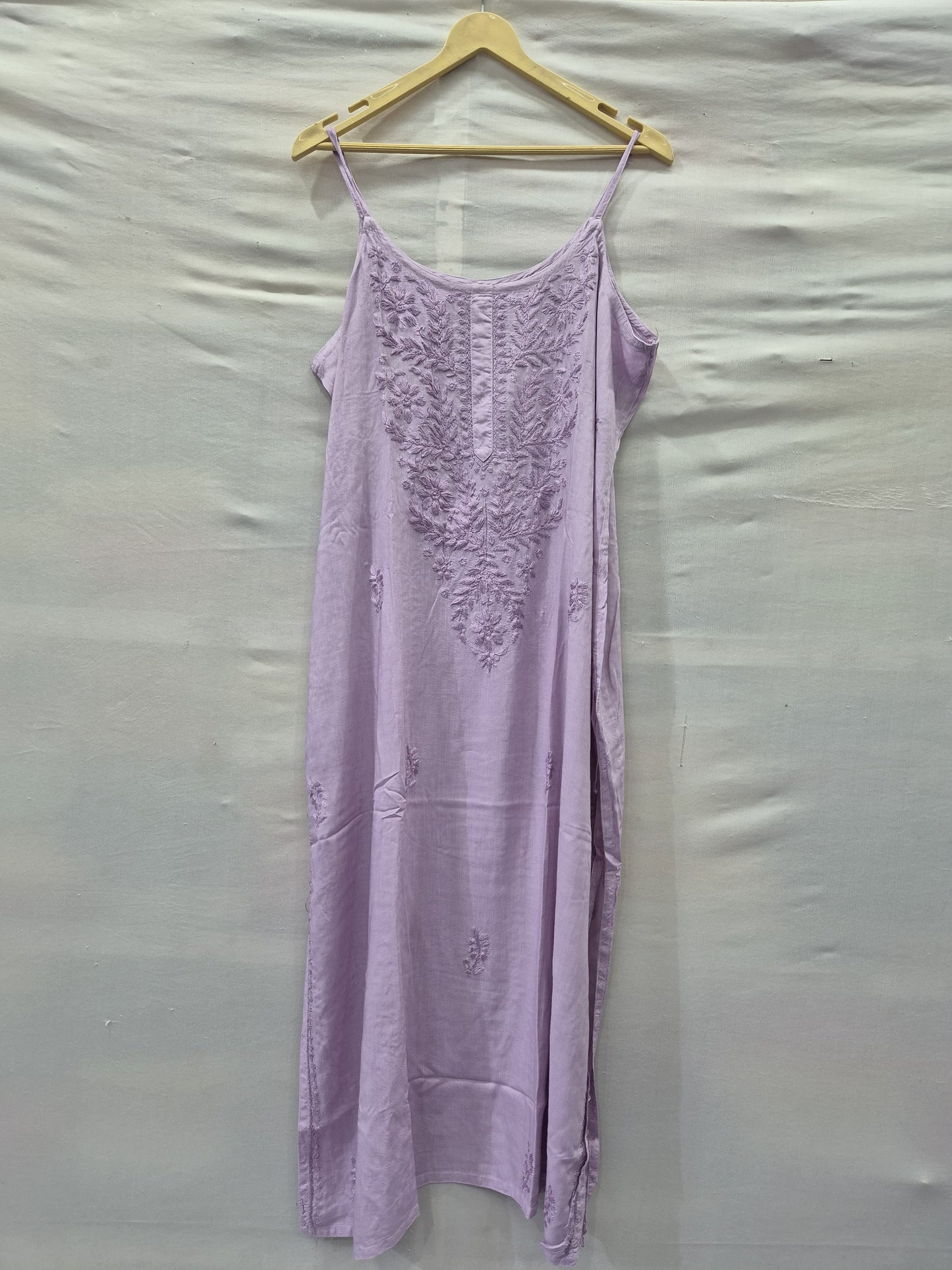 Noodle Strip Chikankari Kurti