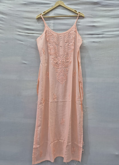 Noodle Strip Chikankari Kurti