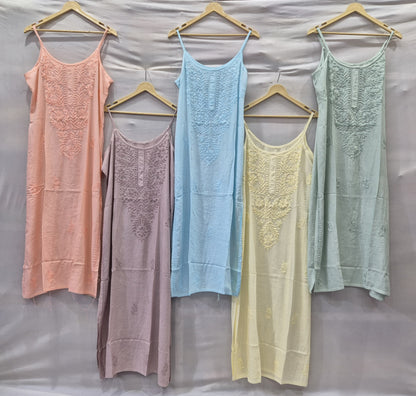 Noodle Strip Chikankari Kurti