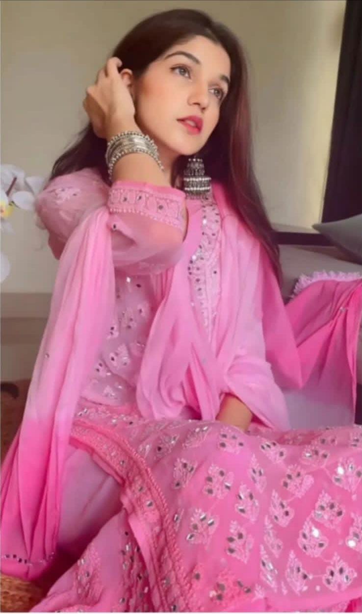 Mirror 3-Piece Chikankari Set