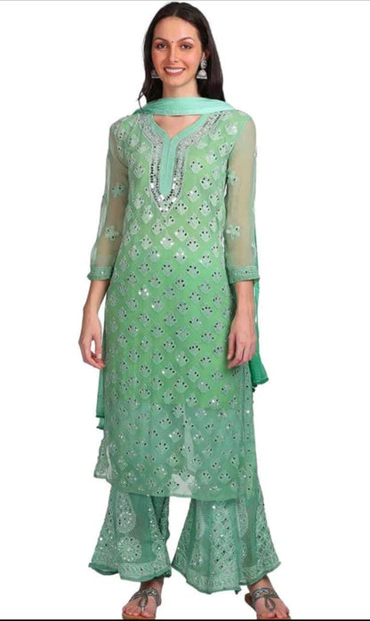 Mirror 3-Piece Chikankari Set