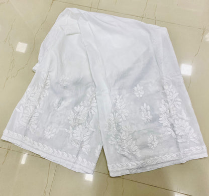 Modal Palazzo with Chikankari Embroidery