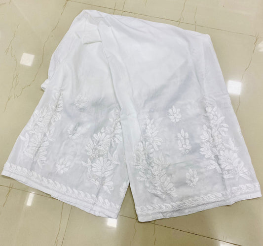 Modal Palazzo with Chikankari Embroidery