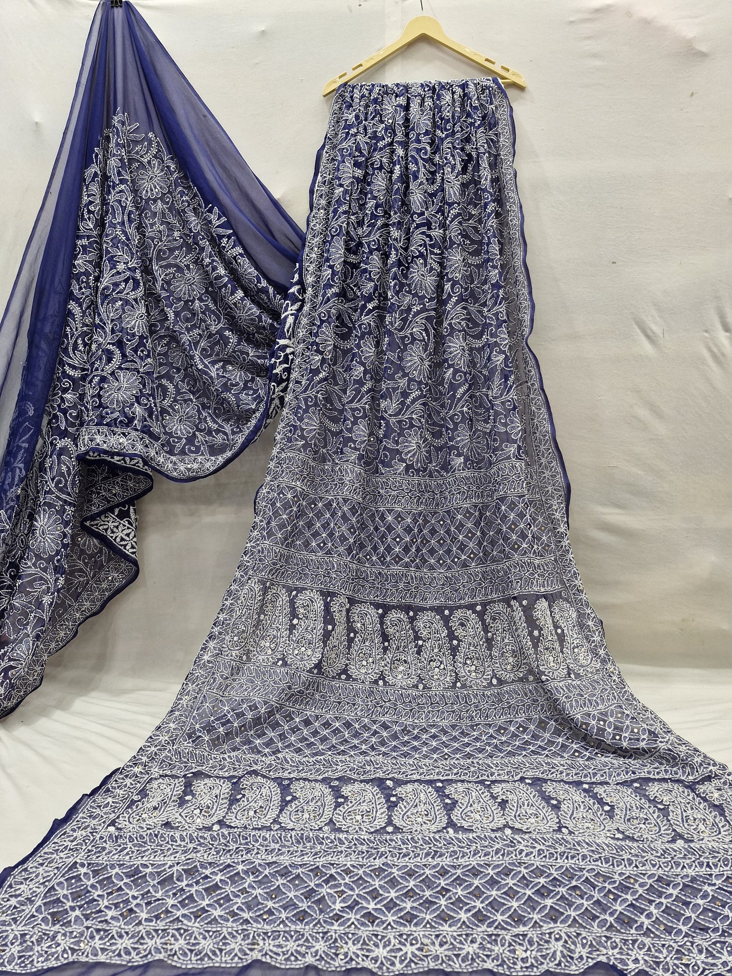 Georgette Full Jaal Saree