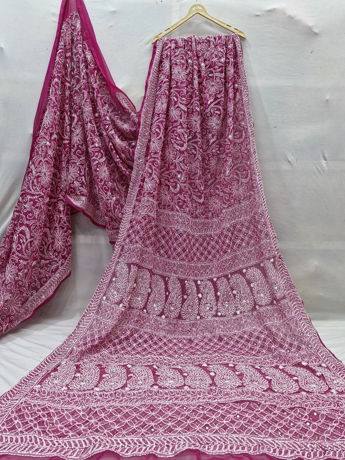 Georgette Full Jaal Saree