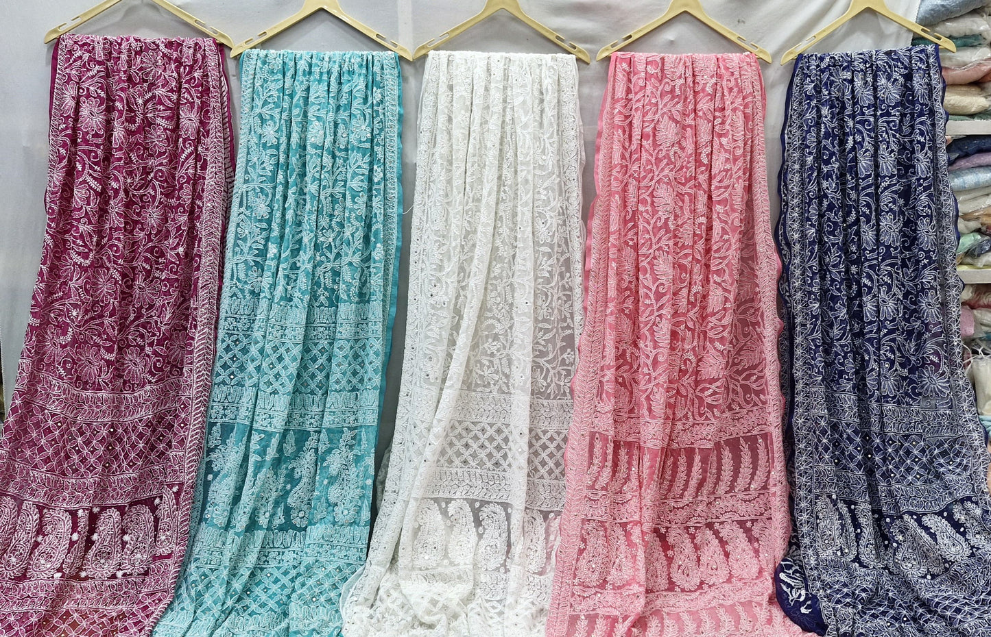 Georgette Full Jaal Saree