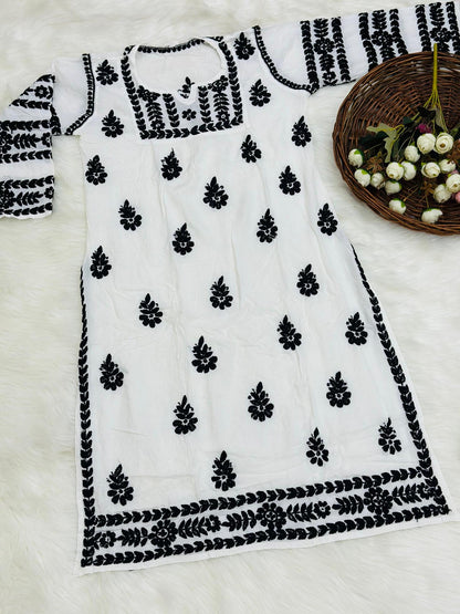 Modal Set with Chikankari Embroidery