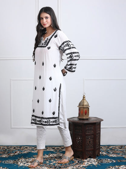 Modal Set with Chikankari Embroidery