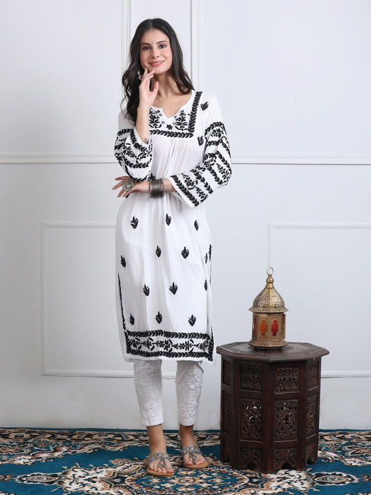 Modal Set with Chikankari Embroidery
