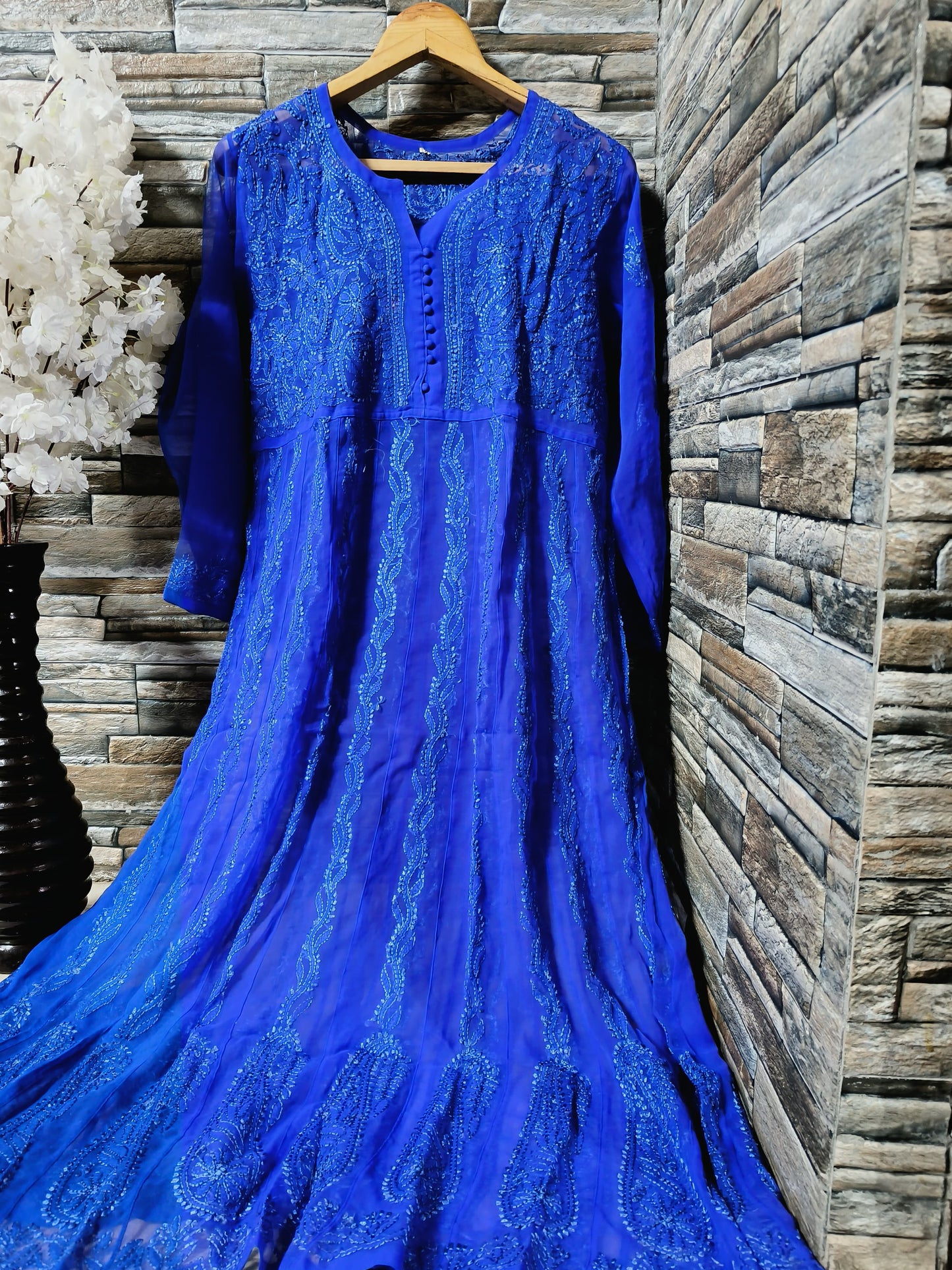 Chikankari Georgette Anarkali