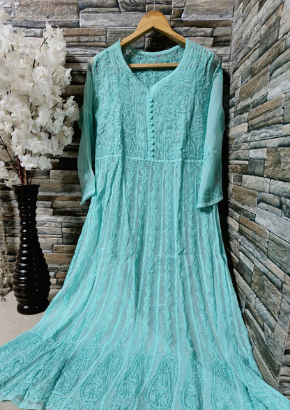 Chikankari Georgette Anarkali
