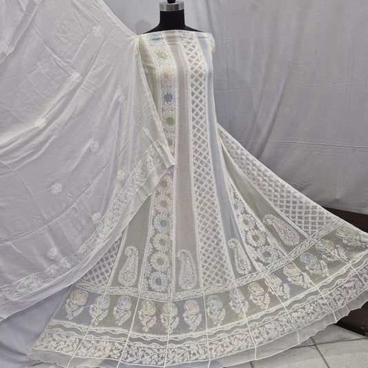 Viscous Anarkali with dupatta
