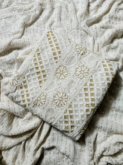 Pure Georgette Chikankari Anarkali