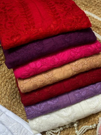 Chanderi  Premium Kurti Dyed Set