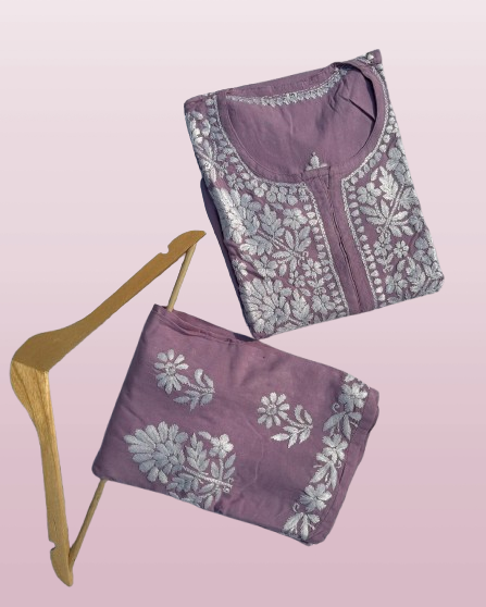 Premium Rayon Chikankari Palazzo Set