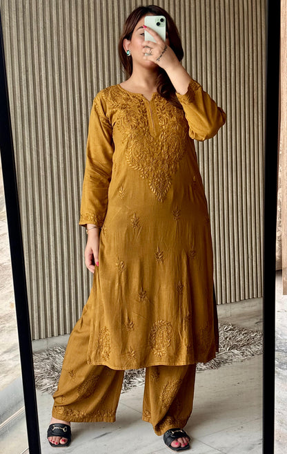 Rayon cotton Kurta Palazzo set
