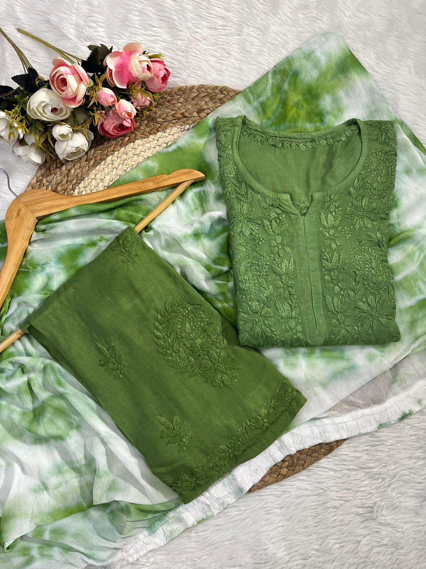 Rayon cotton Kurta Palazzo set