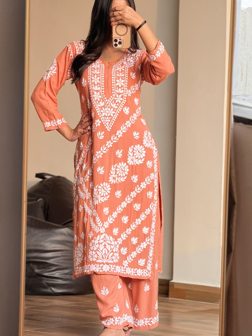 Rayon Kurti and Plazo set