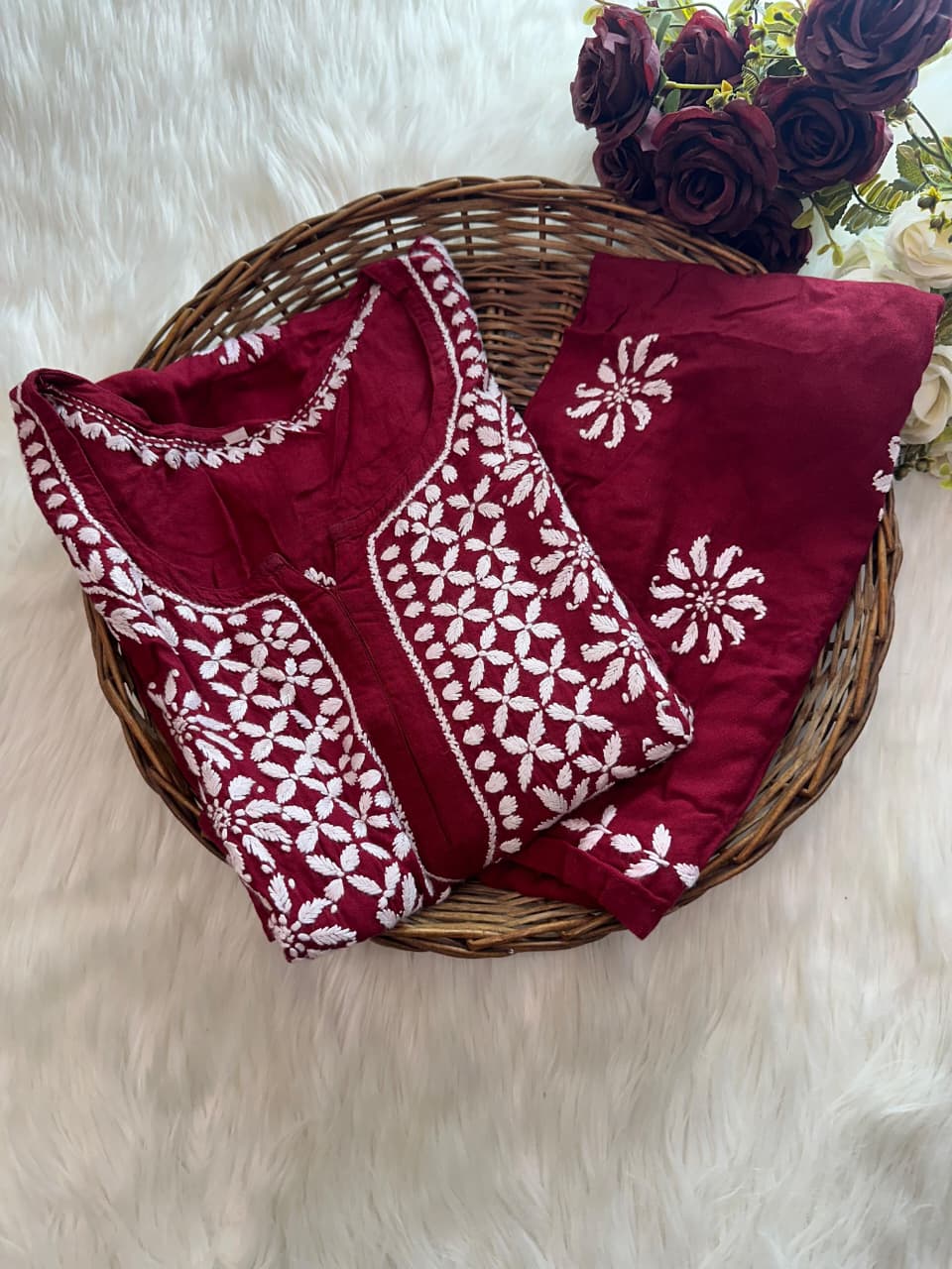 Rayon Kurti Plazo set