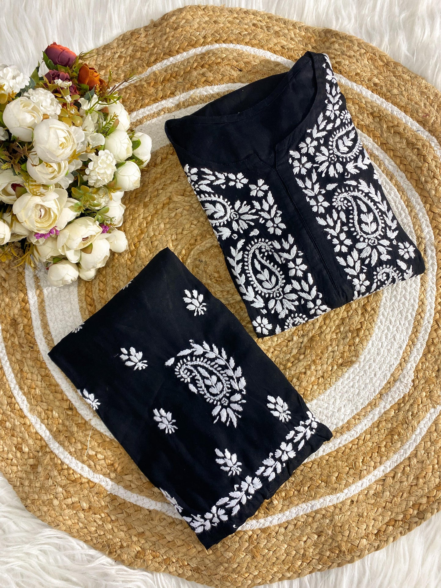 Rayon Kurti Plazo Set