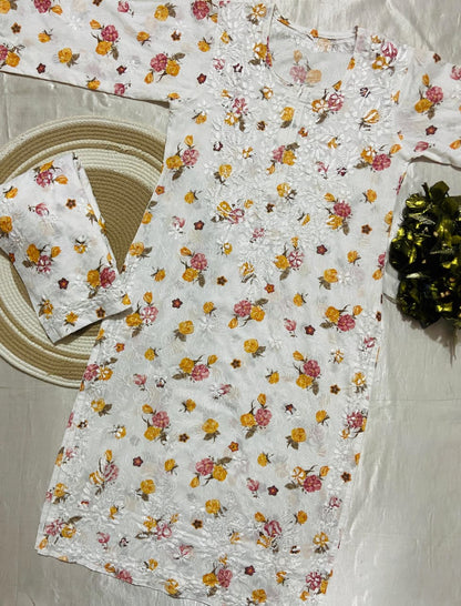 MUL MUL COTTON KURTA SET