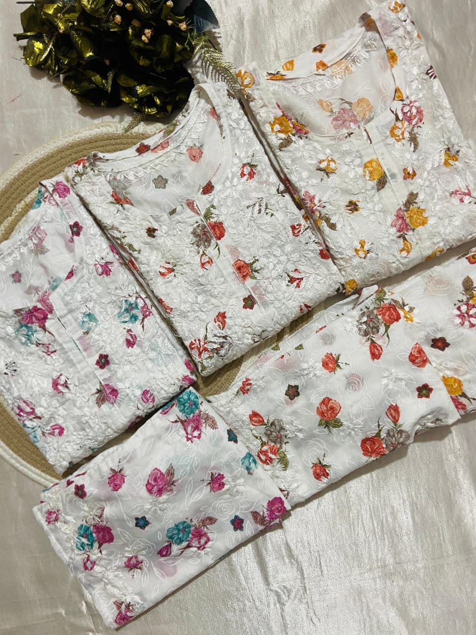 MUL MUL COTTON KURTA SET