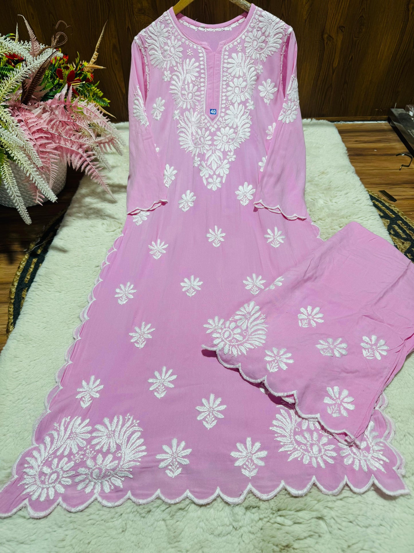 Rayon Kurti Set