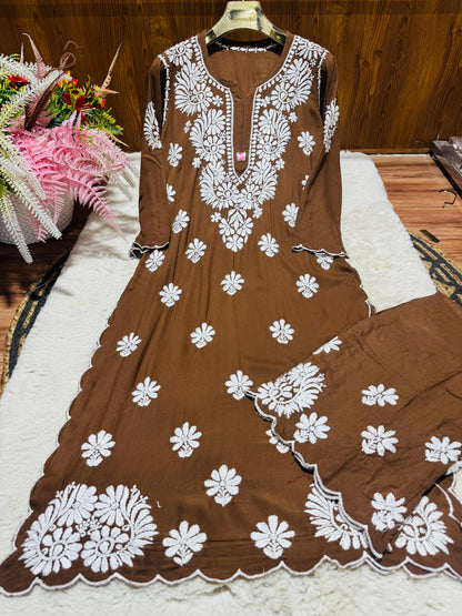 Rayon Kurti Set