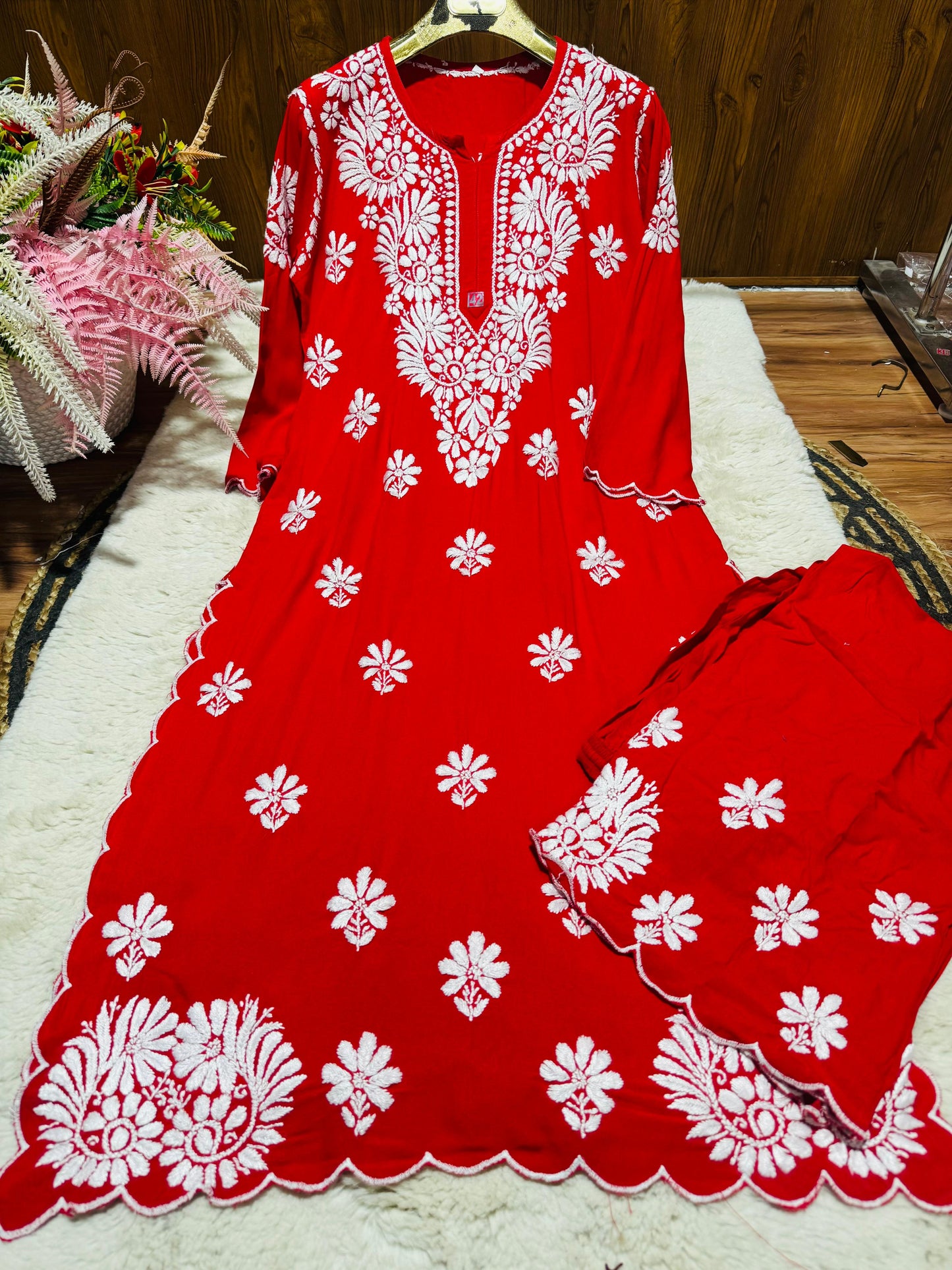 Rayon Kurti Set