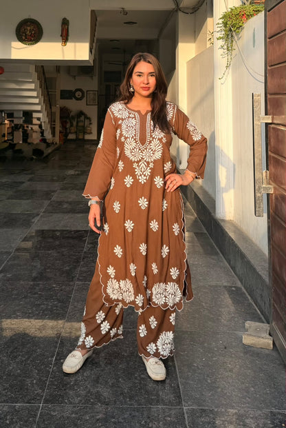 Rayon Kurti Set