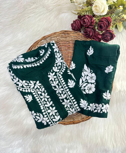 Rayon Kurti and Plazo set
