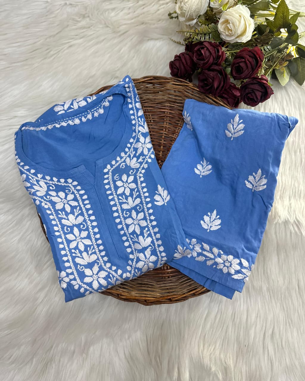 Rayon Kurti and Plazo set