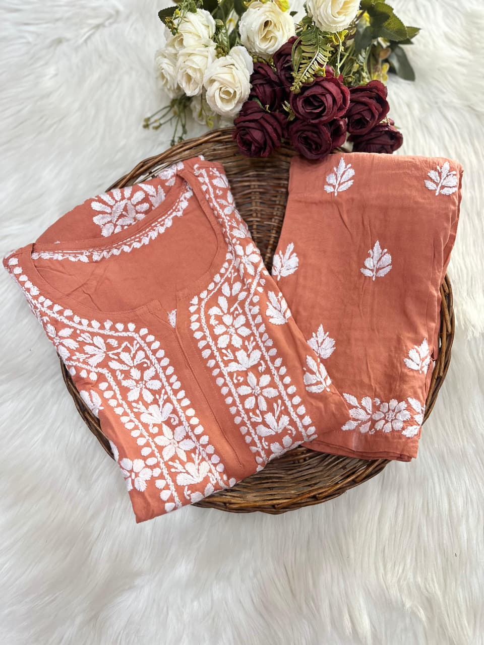 Rayon Kurti and Plazo set