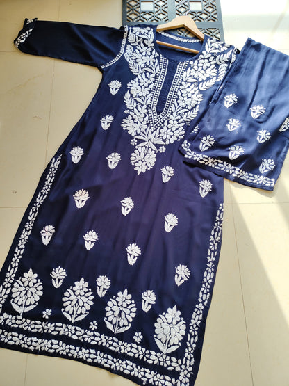 Premium Fine Chikankari rayon sets