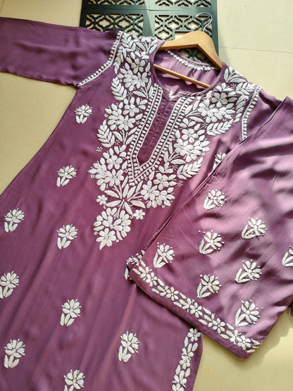 Premium Fine Chikankari rayon sets