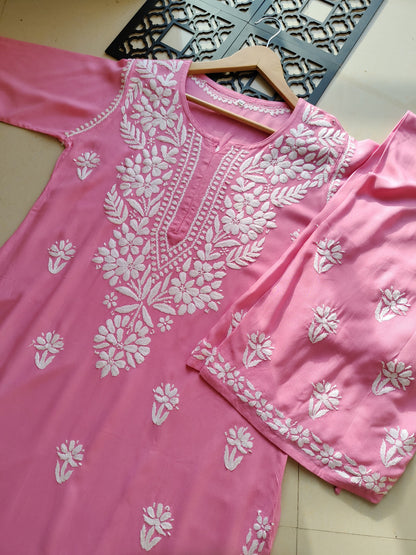 Premium Fine Chikankari rayon sets