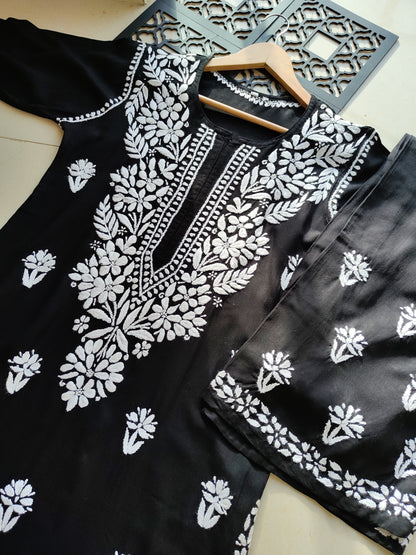 Premium Fine Chikankari rayon sets
