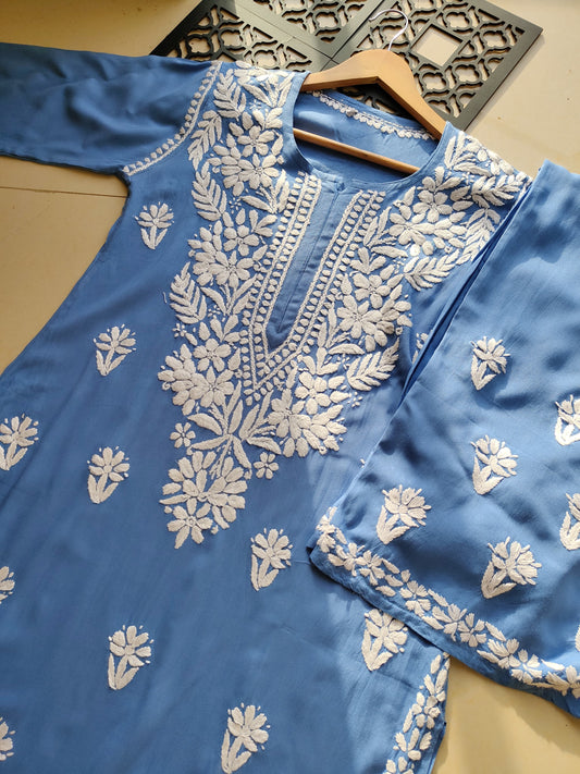 Premium Fine Chikankari rayon sets