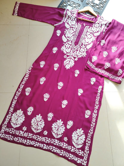 Premium Fine Chikankari rayon sets
