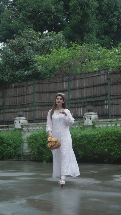 Chikankari Georgette Anarkali