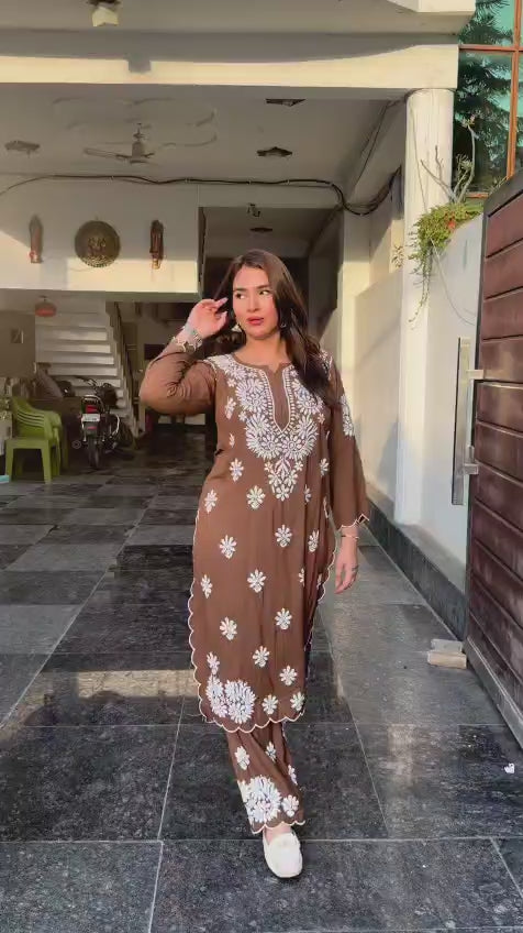 Rayon Kurti Set