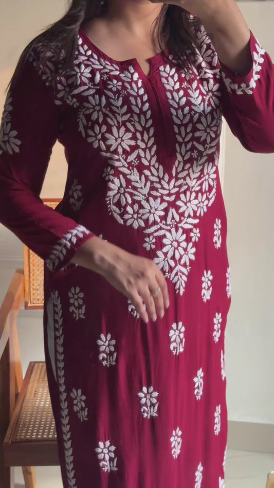 Premium Rayon Chikankari Kurti set