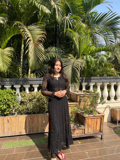 Chikankari Georgette Anarkali